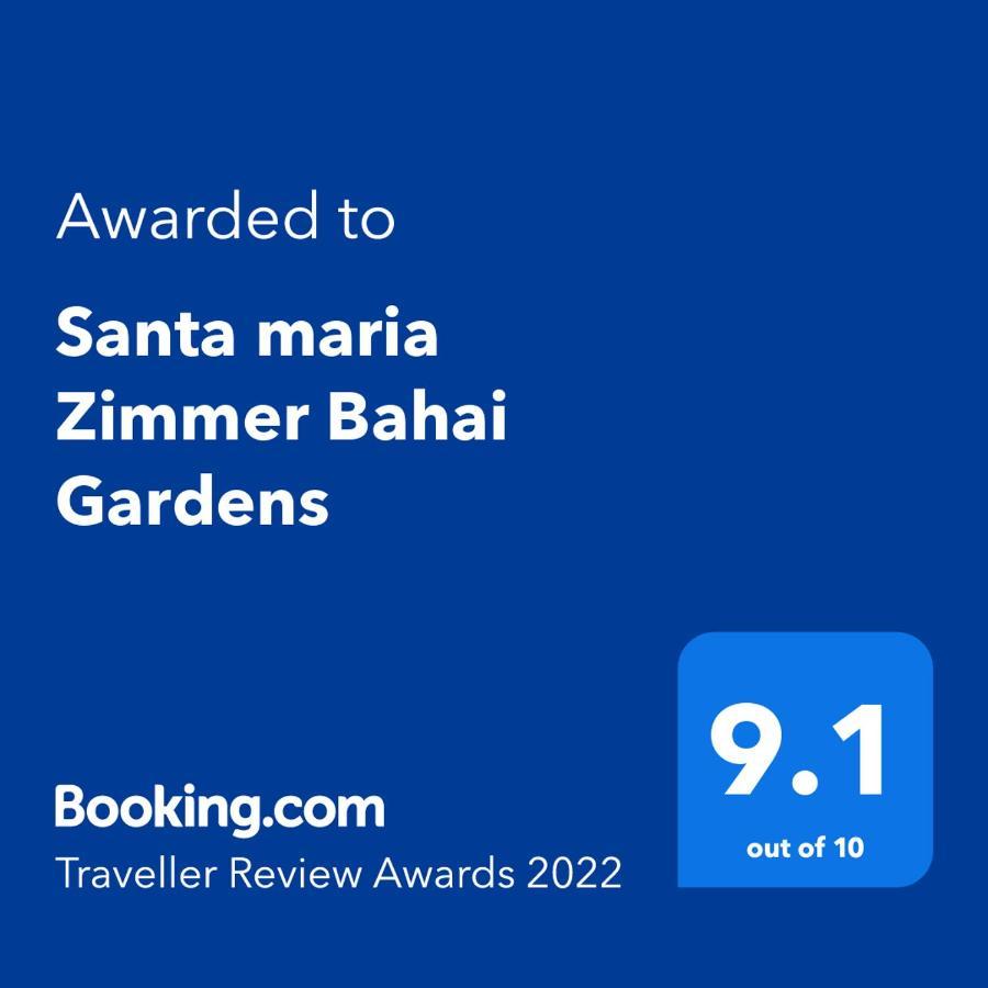 Santa maria Zimmer Bahai Gardens Haifa Bagian luar foto
